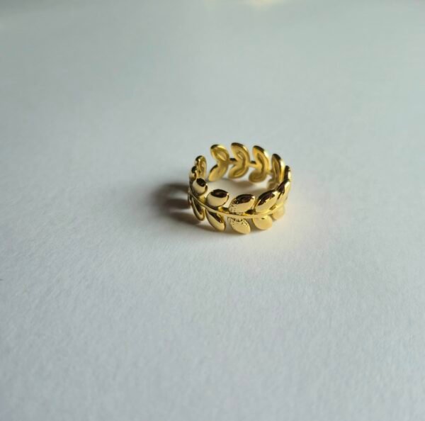 Ivy Leaf Wrapped Open Ring - Image 2