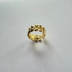 Ivy Leaf Wrapped Open Ring