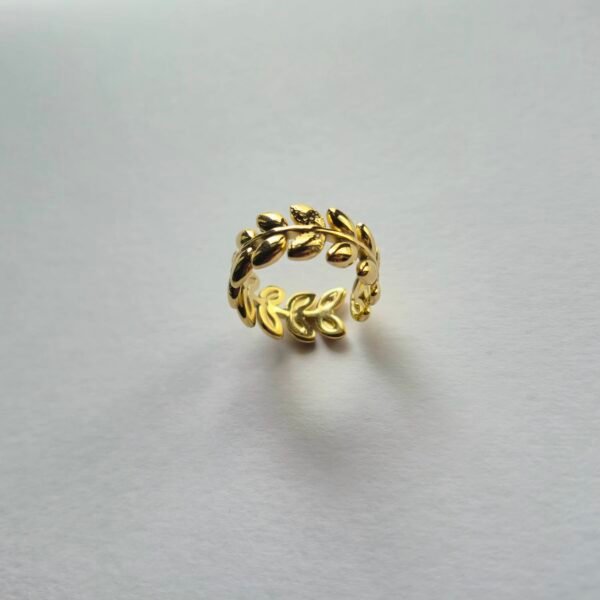Ivy Leaf Wrapped Open Ring
