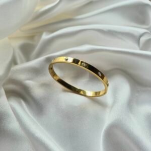 Crystal Studded Bangle Bracelet