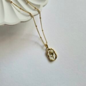Rose Themed Pendant Necklace