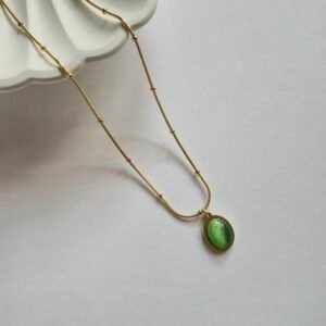 Oval Pendant Necklace