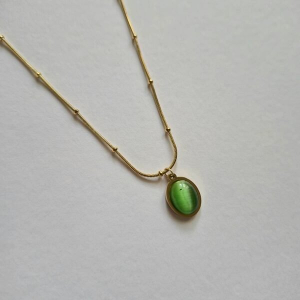 Oval Pendant Necklace - Image 4