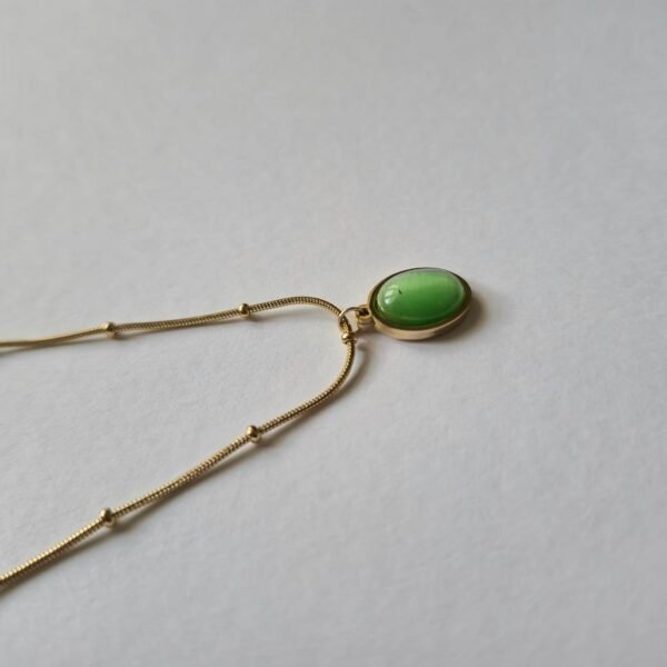 Oval Pendant Necklace - Image 3