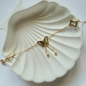 Butterfly Hollow Charm Bracelet