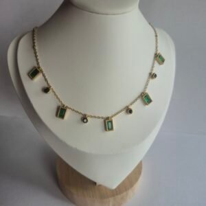Emerald Multi-Charm Necklace